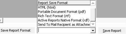 Figure #55: Inzenius Standard Reports Save Report Format
