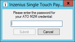 Figure #25: Machine Credential Password Prompt