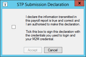 Figure #24: STP Submission Declaration